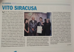 Premiazione alla carriera e conferimento titolo Accademico A.E.R.E.C.